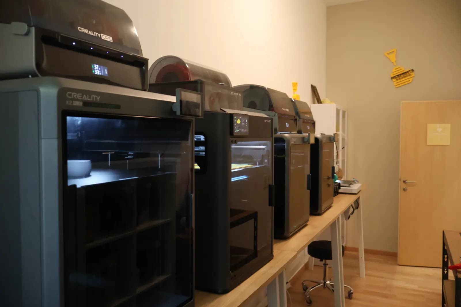 Niceprints Workspace mit mehreren 3D-Druckern