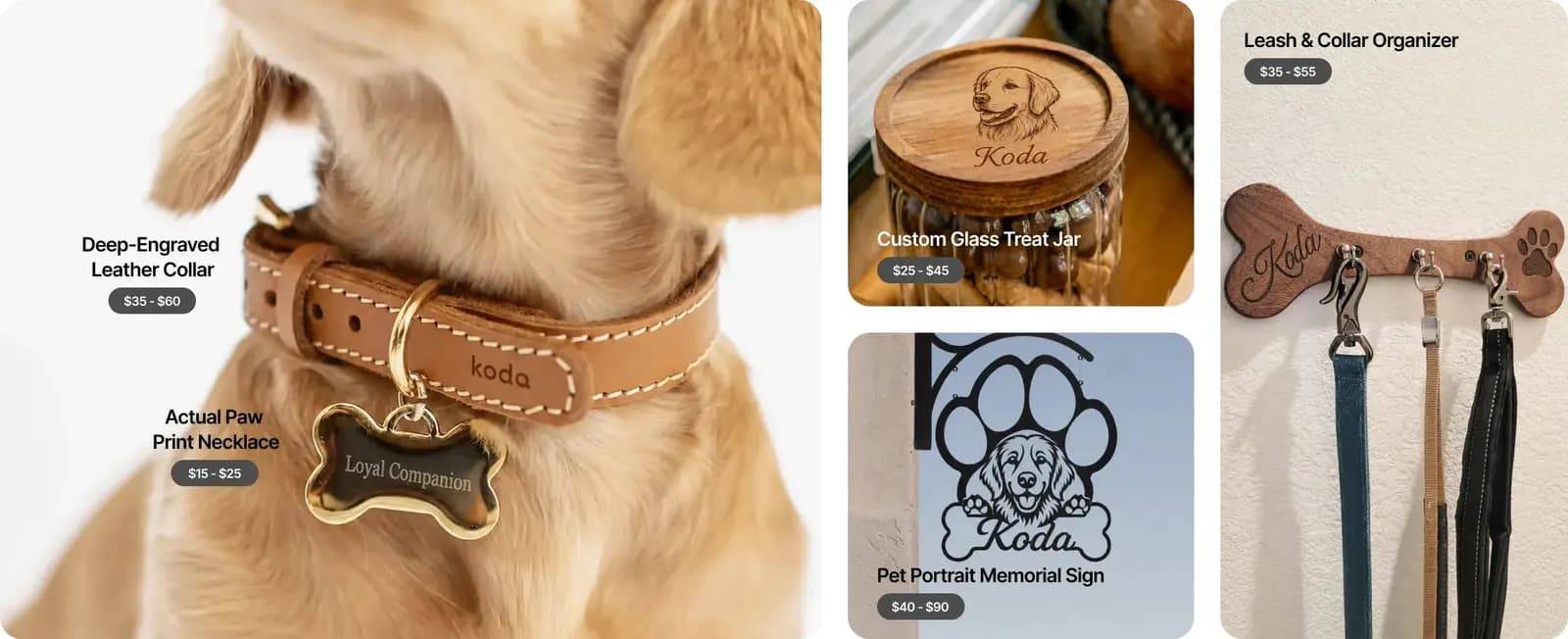 Für Tierfreunde – Laser-Produktbeispiele von xTool