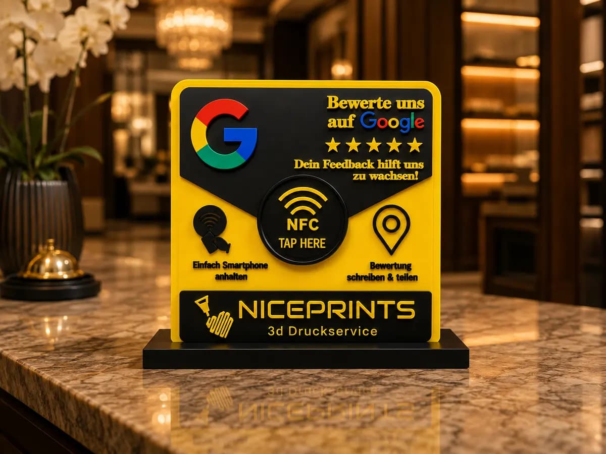 Google-Bewertungsschild · groß – Produktansicht 2 aus dem Niceprints-Shop