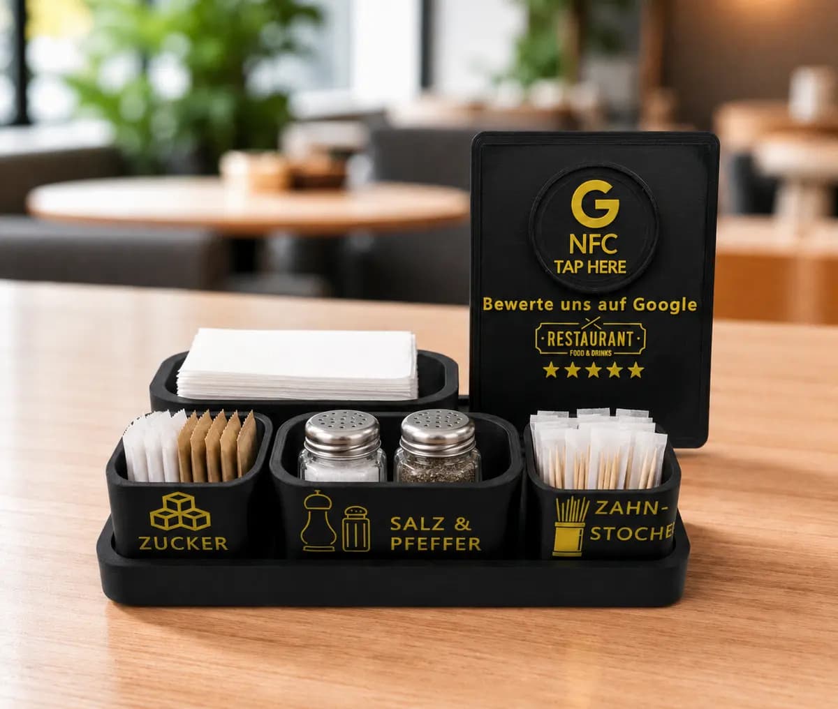 Gewürzhalter mit NFC-Bewertungsschild – Niceprints Shopansicht 2